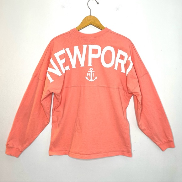 west trend Tops - Newport Rhode Island Spirit Jersey Women’s Small Salmon Pink